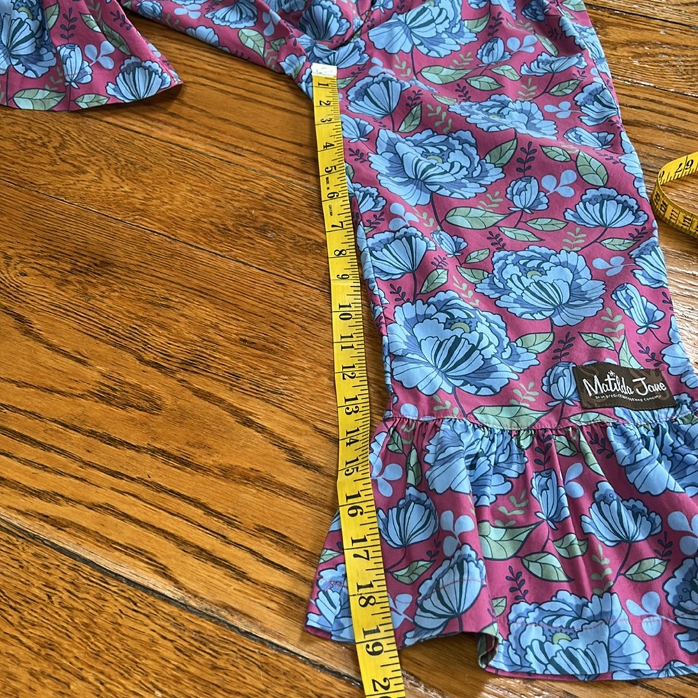 Matilda Jane Nightfall Floral big ruffle girls pants. Size 8. Great condition - Picture 10 of 10